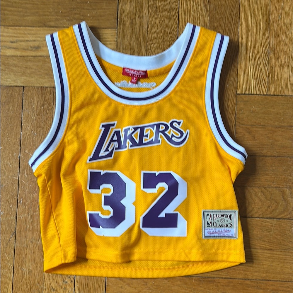 Mitchell & Ness Lakers Crop Jersey